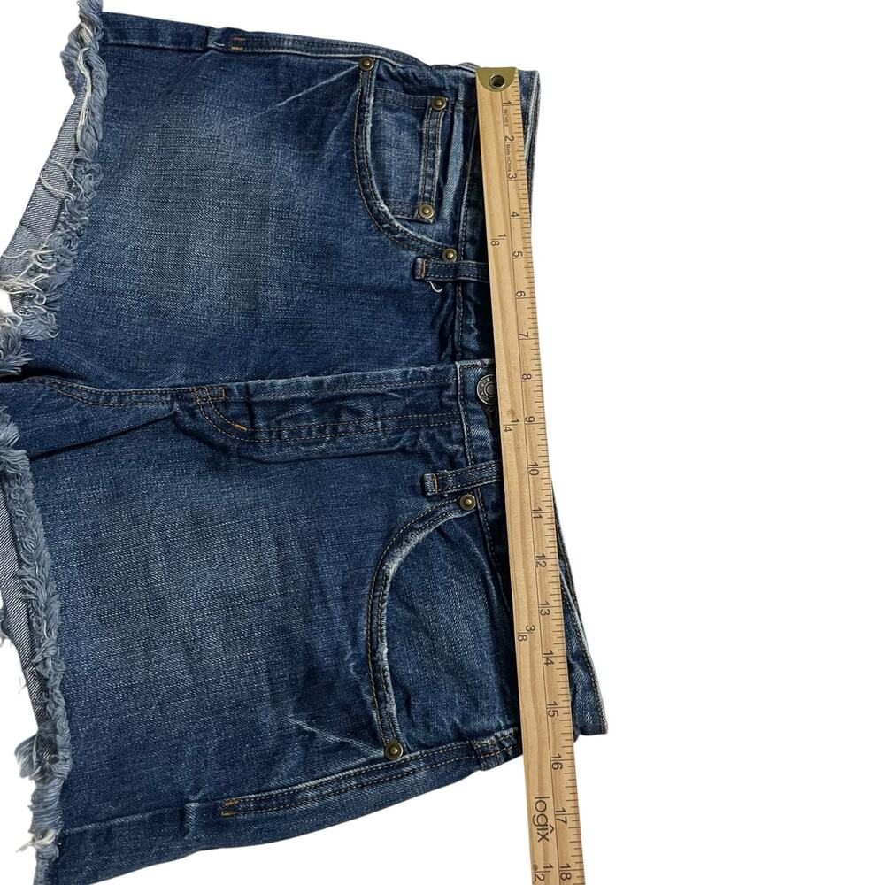 Free People Womens Denim Jean Shorts Size 29 Rock Denim Uptown Short Harbor - Picture 7 of 10